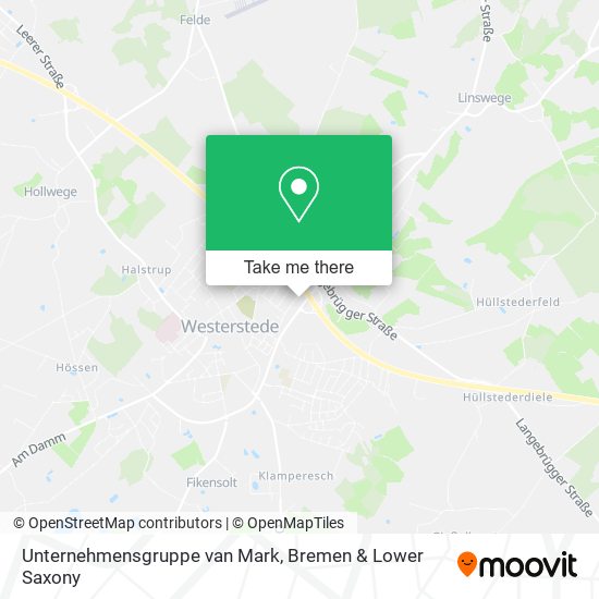 Unternehmensgruppe van Mark map