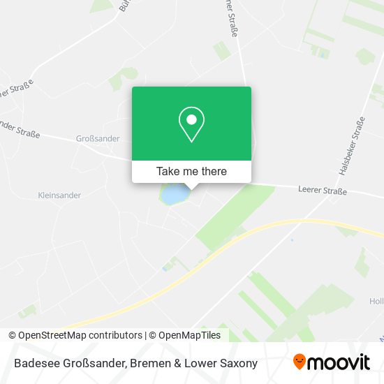 Badesee Großsander map