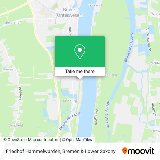 Friedhof Hammelwarden map