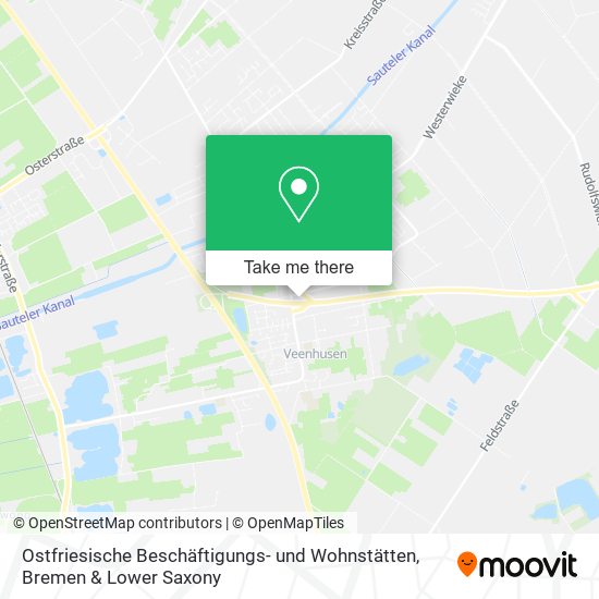 Ostfriesische Beschäftigungs- und Wohnstätten map