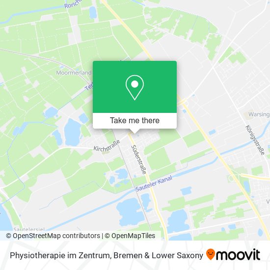 Physiotherapie im Zentrum map