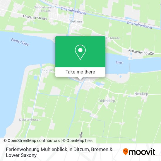 Ferienwohnung Mühlenblick in Ditzum map