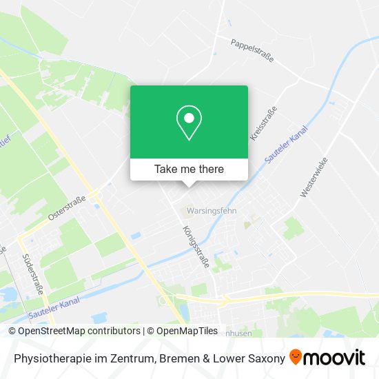 Physiotherapie im Zentrum map