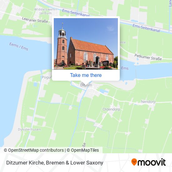 Ditzumer Kirche map