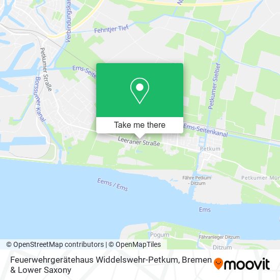Карта Feuerwehrgerätehaus Widdelswehr-Petkum
