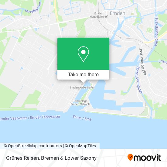 Grünes Reisen map