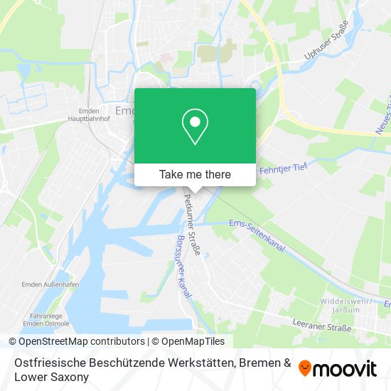 Ostfriesische Beschützende Werkstätten map