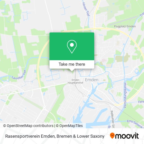 Rasensportverein Emden map