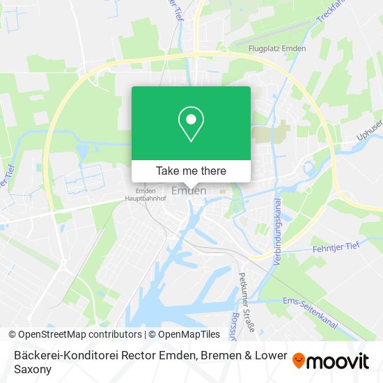 Bäckerei-Konditorei Rector Emden map