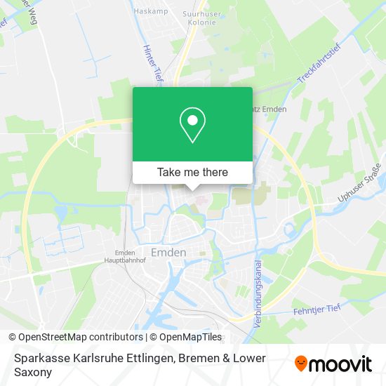 Sparkasse Karlsruhe Ettlingen map