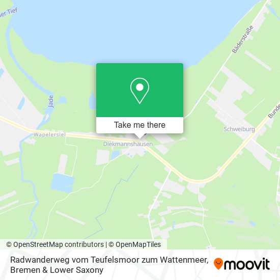 Radwanderweg vom Teufelsmoor zum Wattenmeer map