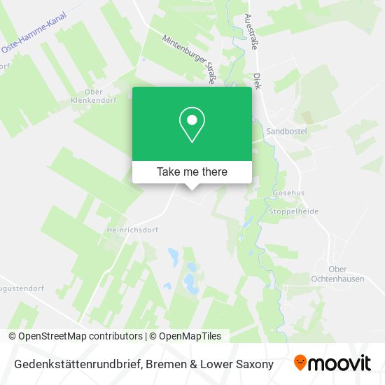 Gedenkstättenrundbrief map