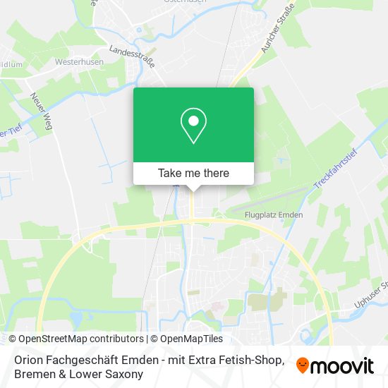 Orion Fachgeschäft Emden - mit Extra Fetish-Shop map