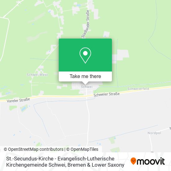 St.-Secundus-Kirche - Evangelisch-Lutherische Kirchengemeinde Schwei map