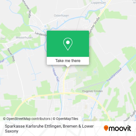 Sparkasse Karlsruhe Ettlingen map