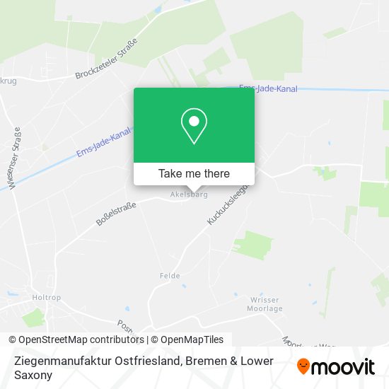 Ziegenmanufaktur Ostfriesland map