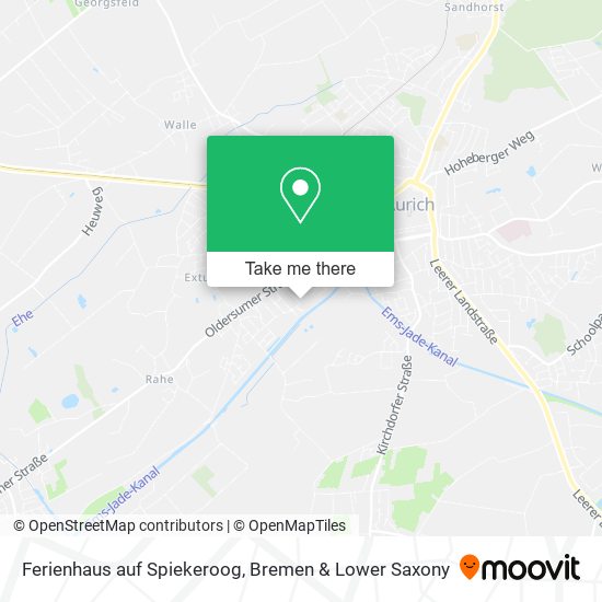 Ferienhaus auf Spiekeroog map