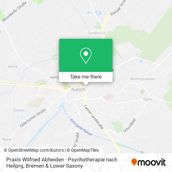 Praxis Wilfried Abheiden - Psychotherapie nach Heilprg map