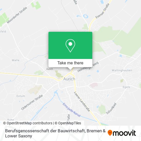 Berufsgenossenschaft der Bauwirtschaft map