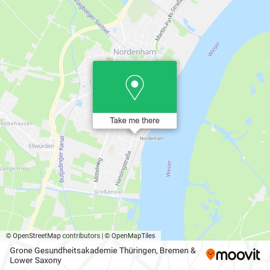 Grone Gesundheitsakademie Thüringen map