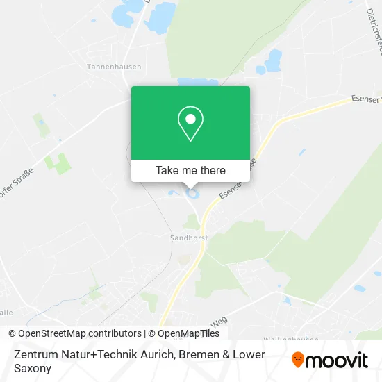 Карта Zentrum Natur+Technik Aurich