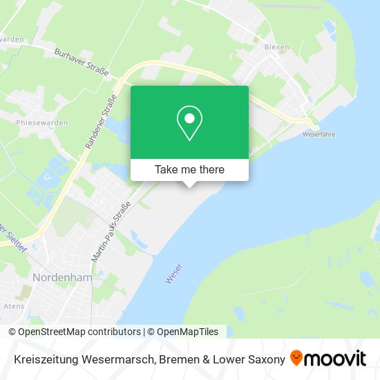 Kreiszeitung Wesermarsch map