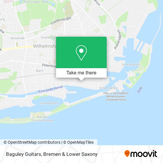 Baguley Guitars map