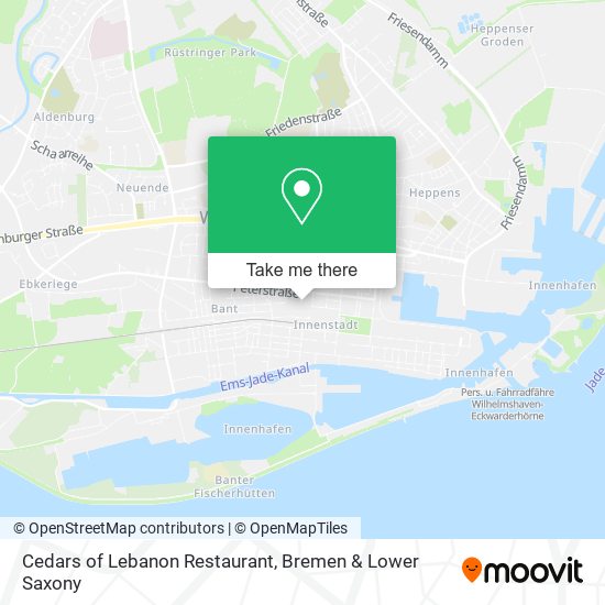 Cedars of Lebanon Restaurant map