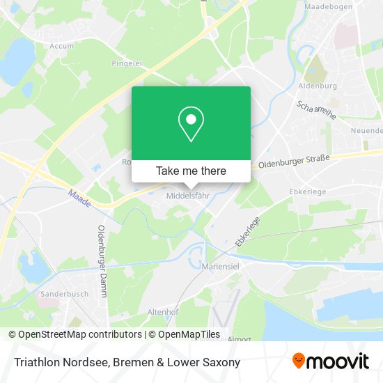 Triathlon Nordsee map