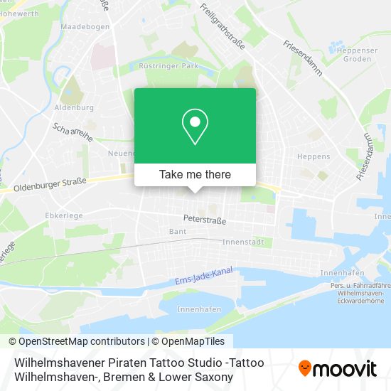 Wilhelmshavener Piraten Tattoo Studio -Tattoo Wilhelmshaven- map
