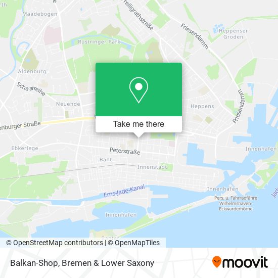Balkan-Shop map