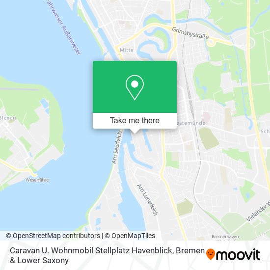 Caravan U. Wohnmobil Stellplatz Havenblick map