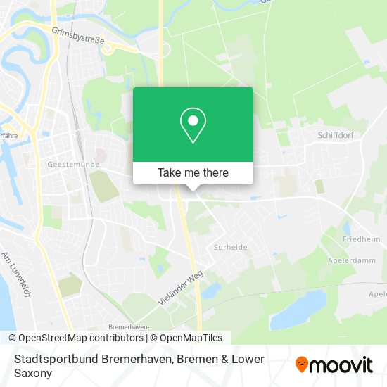 Stadtsportbund Bremerhaven map