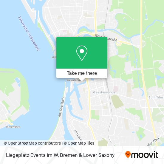 Liegeplatz Events im W map