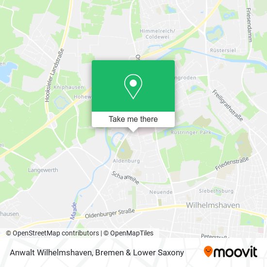 Anwalt Wilhelmshaven map