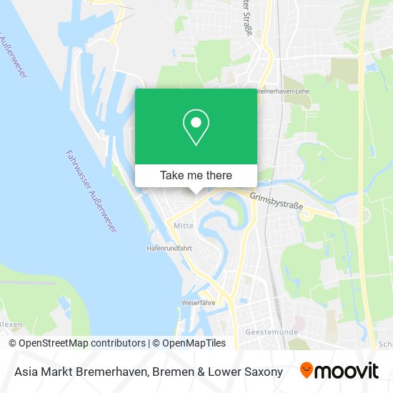 Asia Markt Bremerhaven map