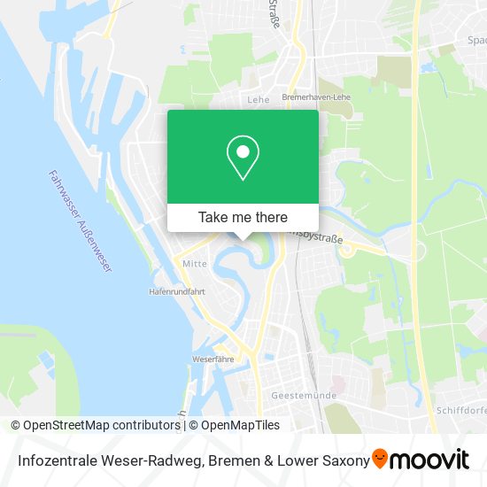Infozentrale Weser-Radweg map