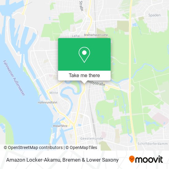 Amazon Locker-Akamu map