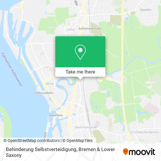 Behinderung Selbstverteidigung map