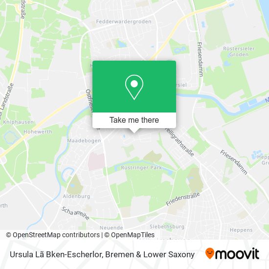 Ursula Lã Bken-Escherlor map