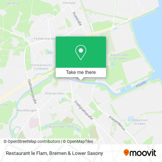 Restaurant le Flam map