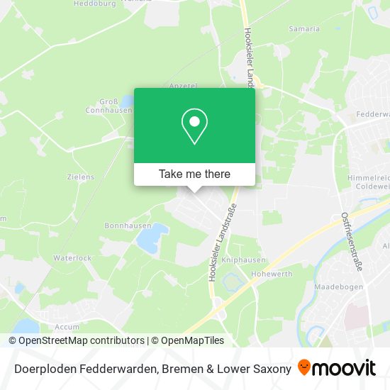 Doerploden Fedderwarden map