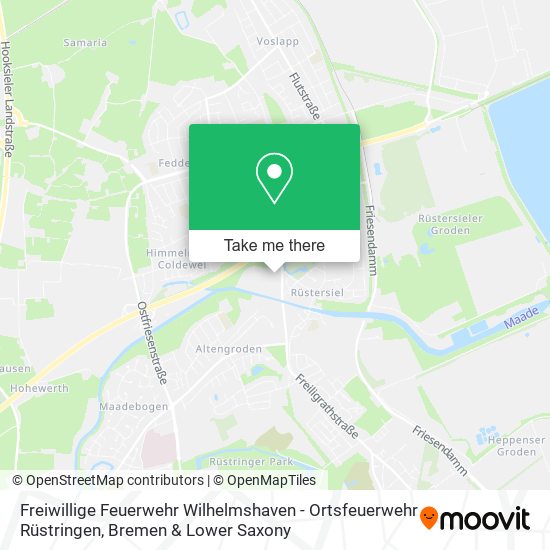 Freiwillige Feuerwehr Wilhelmshaven - Ortsfeuerwehr Rüstringen map