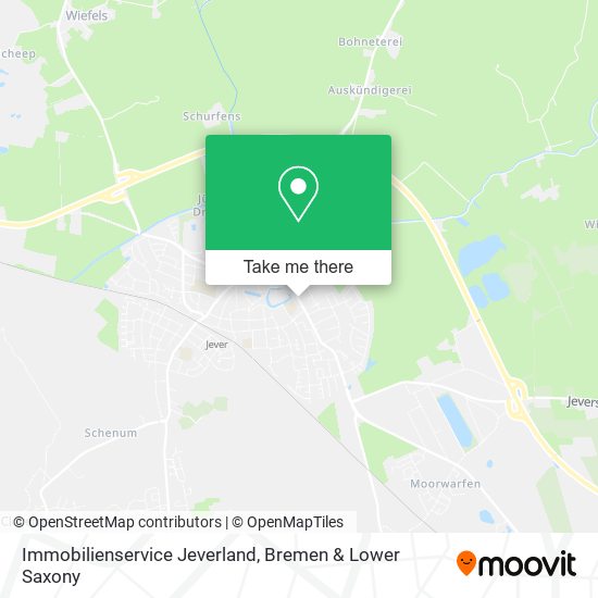 Immobilienservice Jeverland map