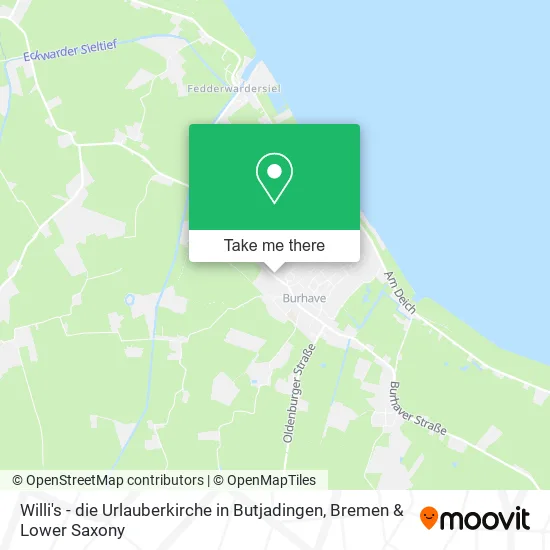 Карта Willi's - die Urlauberkirche in Butjadingen