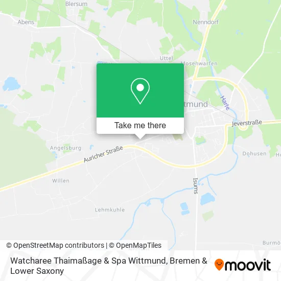 Watcharee Thaimaßage & Spa Wittmund map