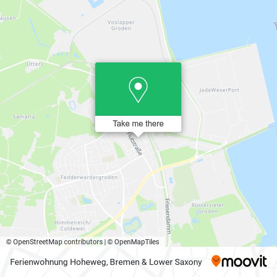 Ferienwohnung Hoheweg map