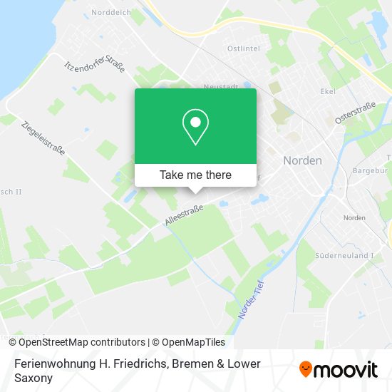 Ferienwohnung H. Friedrichs map