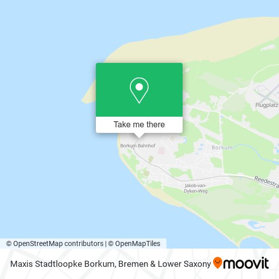Maxis Stadtloopke Borkum map