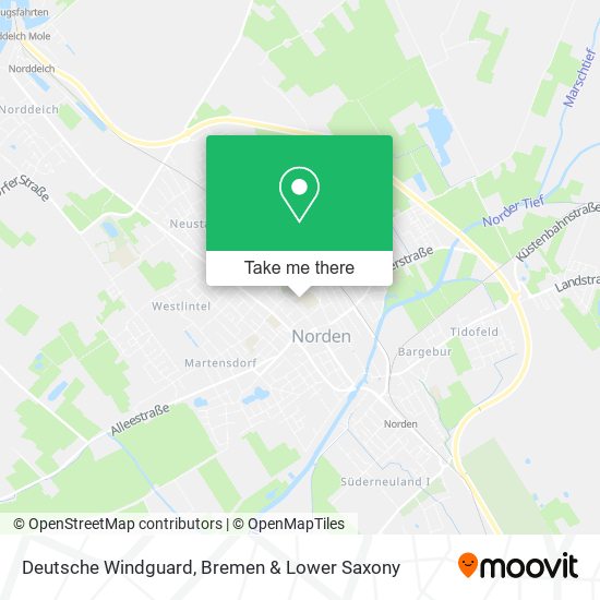 Deutsche Windguard map